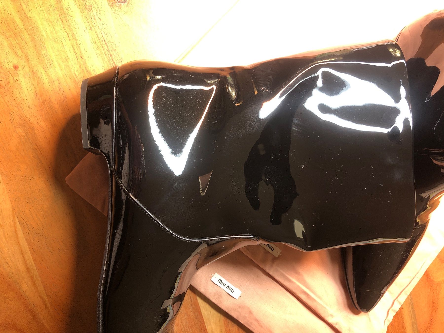 Miu Miu Scarpe da donna: MiuMiu Lackstiefeletten Neu – Nuovo (secondo la descrizione) da St. Moritz venduto da Capricorn88 3
