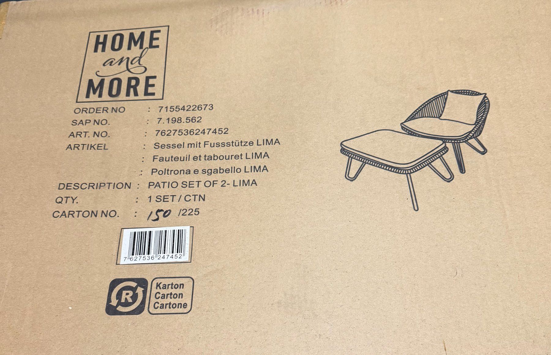 Poltrone: Sessel mit Fussstütze LIMA – Nuovo e nell'imballaggio originale da oberglatt  zh venduto da aleks06 1