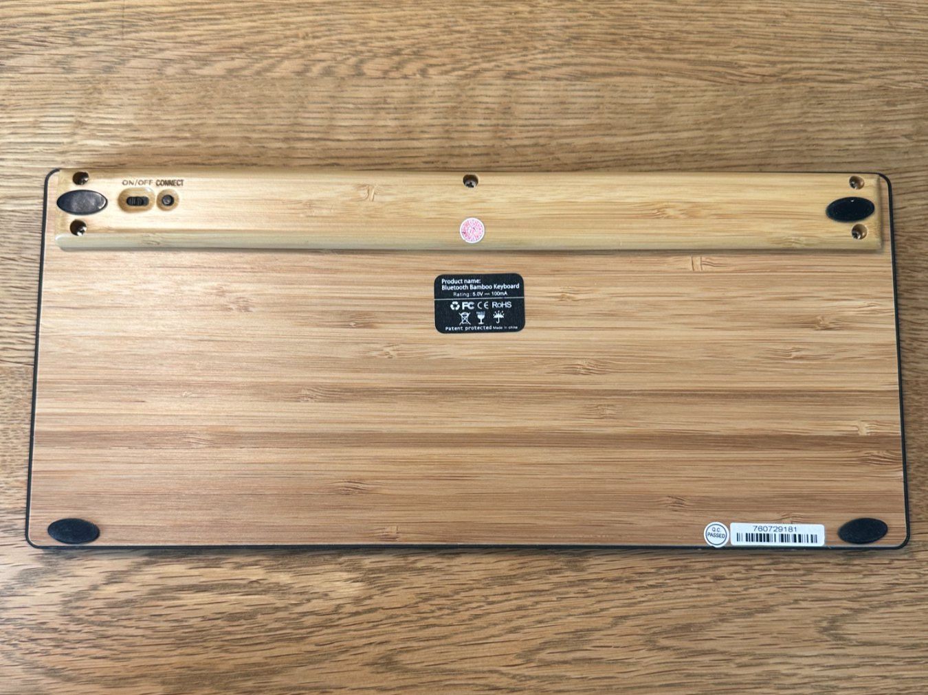 Tastiere: Bambus-Bluetooth-Tastatur - ungebraucht! – Usato da Goldach venduto da Nekiii 3