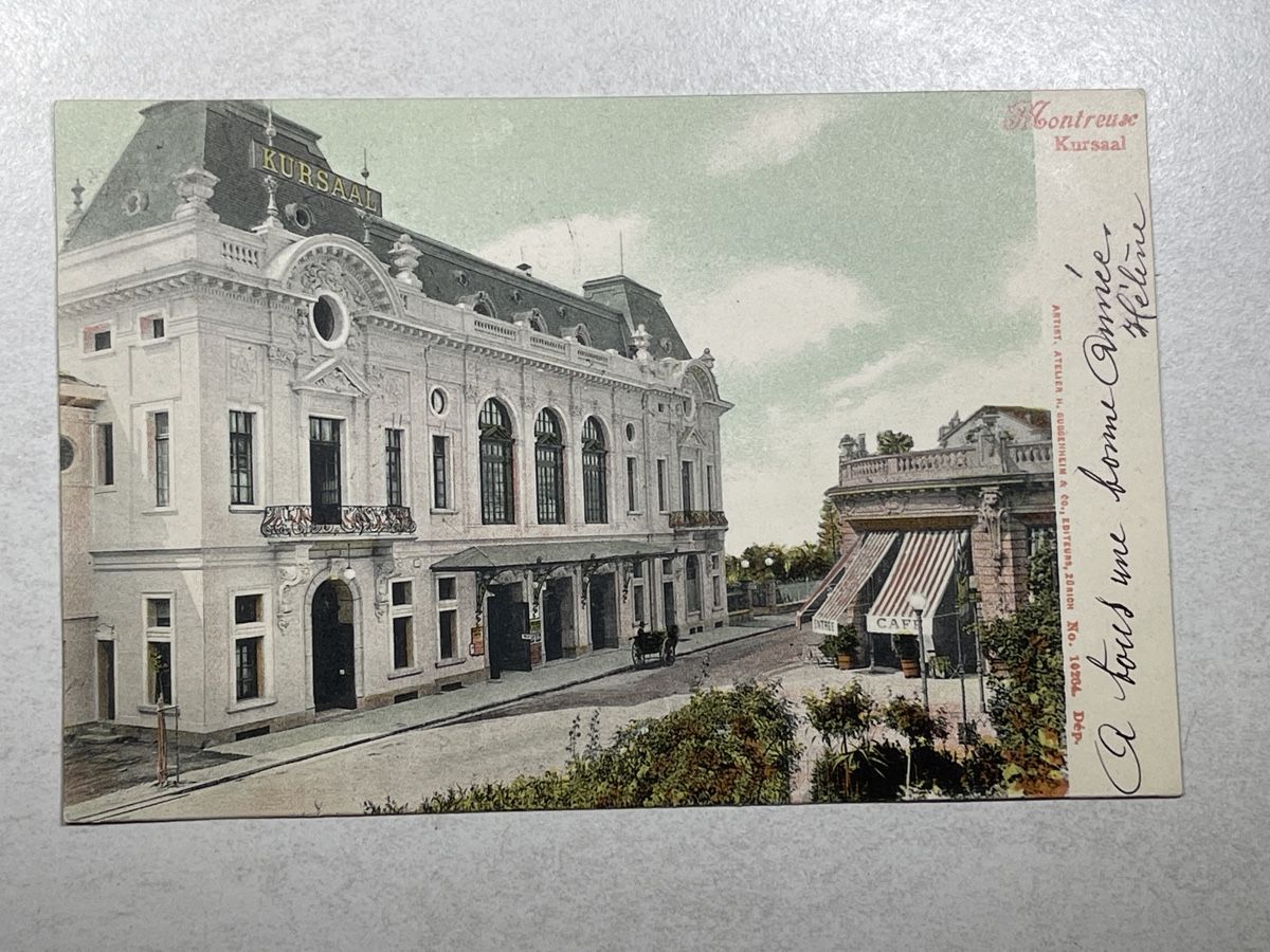 Cartoline postali: Montreux Kursaal, – Usato da Strengelbach venduto da Aschatan5