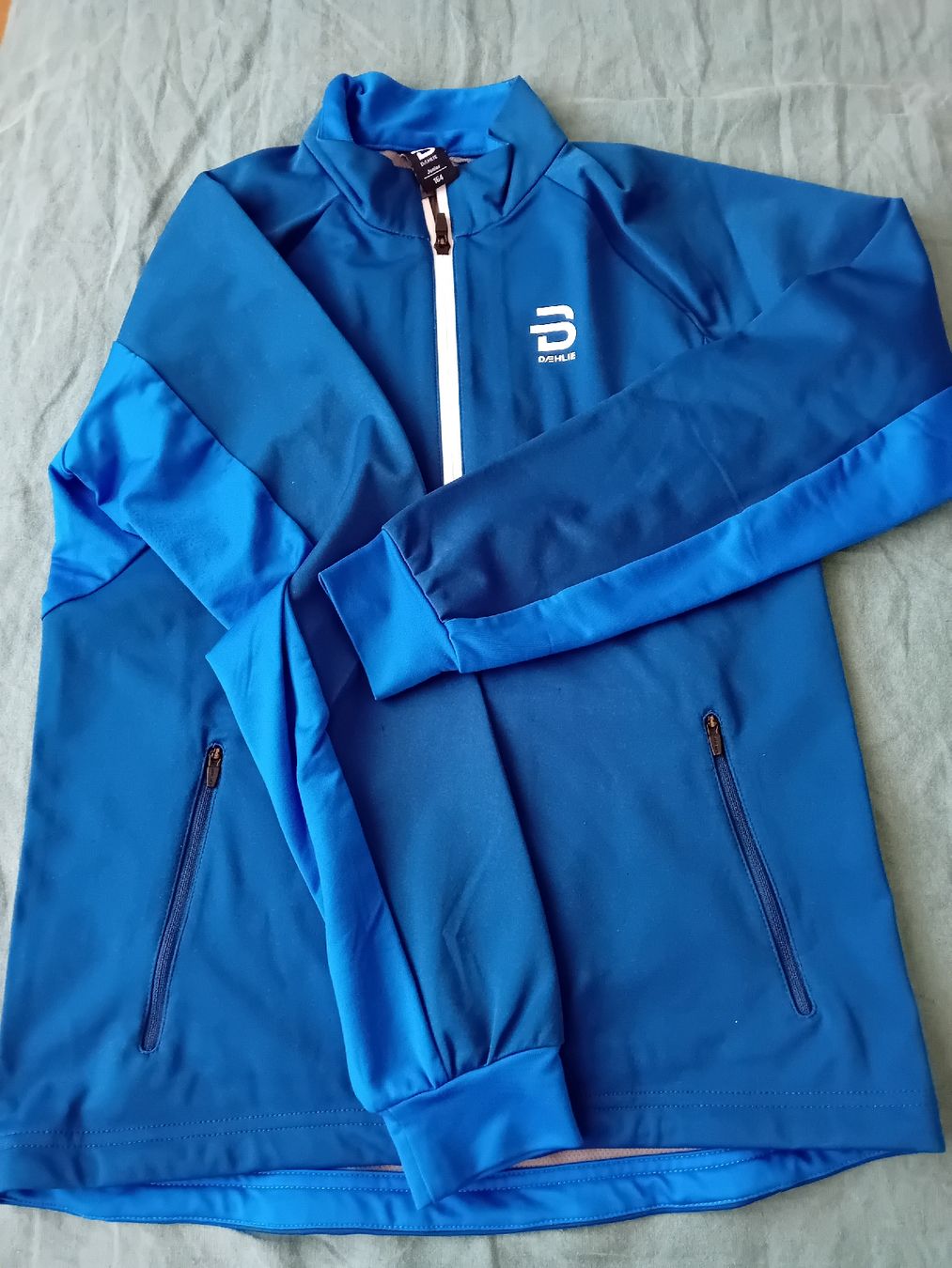 Giacche & Cappotti: Daehlie Junior blaue training Jacke, size 164 – Usato da Romanshorn venduto da milenva