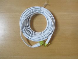 Patchkabel RJ-45 - RJ-45, Cat 6A, UTP, 5 m, Weiss
