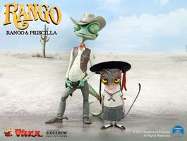 Hot Toys RANGO Priscilla & Rango Figure Vinyl Deluxe Version