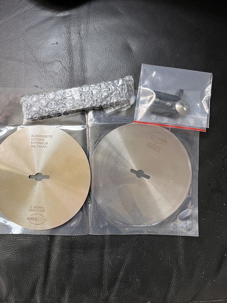Smerigliatrici & Lucidatrici: Schneidmesser F.DICK 50912103W 2 Stk. neu – Nuovo e nell'imballaggio originale da Frauenfeld venduto da OmarRaafat 1