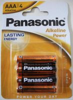 Panasonic Alkaline Power AAA, LR03, Ablaufdatum 01.2029