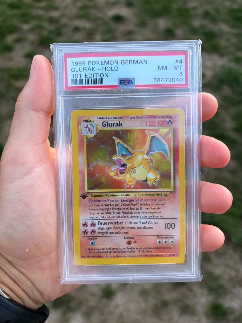 Pokémon Sammelbilder & Trading cards: Glurak 1. Edition PSA 8 – Gebraucht aus Kesswil von tim_t2rm