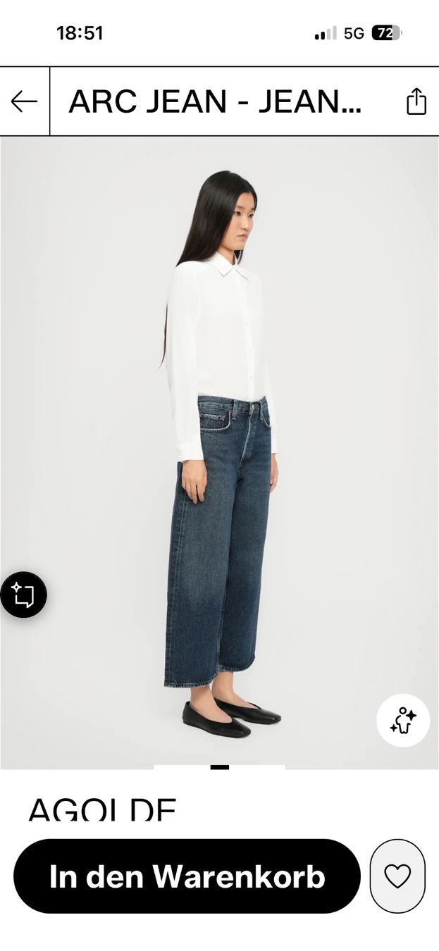 Agolde Jeans: NEU! AGOLDE Jeans ARC cropped blue – Nuovo (secondo la descrizione) da Biel/Bienne venduto da Eiskristall08 3