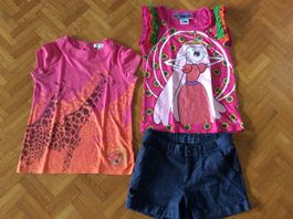 Lot Short et 2 Tshirts Kenzo Desigual Tommy hilfier - 140