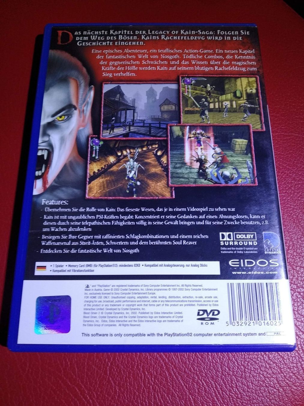 Sony Spiele: PlayStation 2 ; Blood Omen 2 (DE) – Gebraucht aus Fribourg von PastGame 1