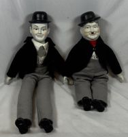 Poupées Laurel & Hardy en porcelaine