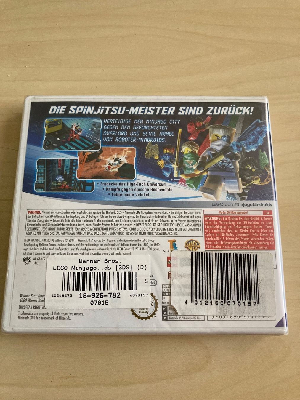 Lego Spiele: Nintendo 3ds Lego Ninjago - Nindroids – Neu und originalverpackt aus Rupperswil von sige82 1
