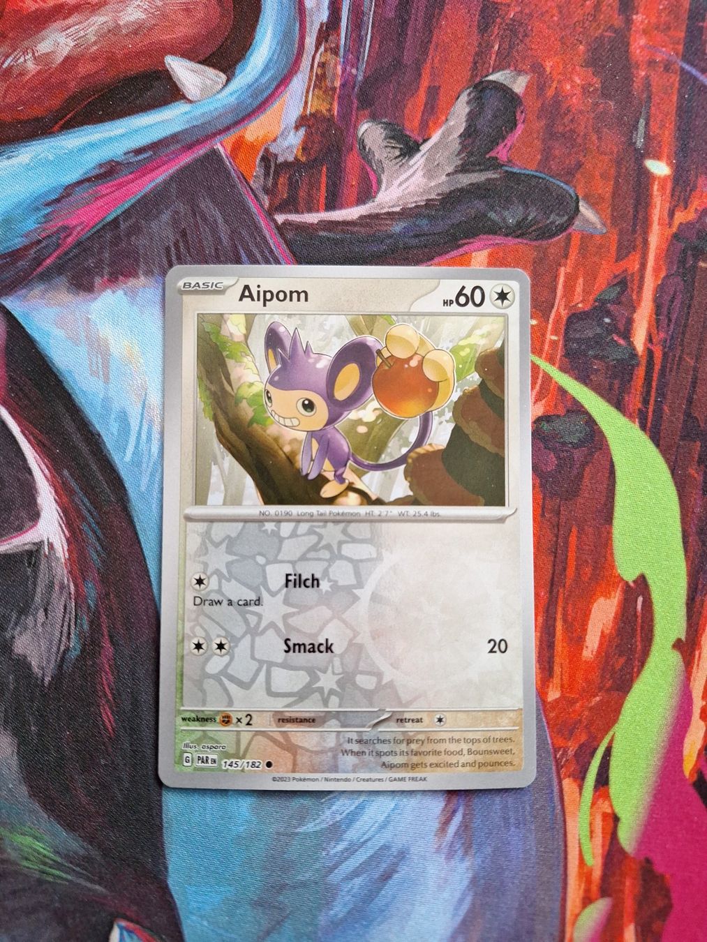 Pokémon Carte collezionabili: Aipom - Reverse Holo - Pokemon Paradox Rift – Usato da Altstätten SG venduto da GGsGameshop