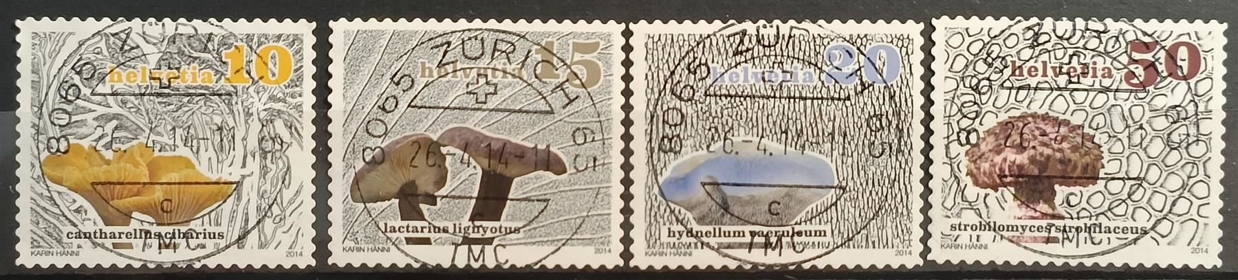 Alle Briefmarken: 2014 Pilze Top Stempel – Gebraucht aus Dübendorf von goeggi79