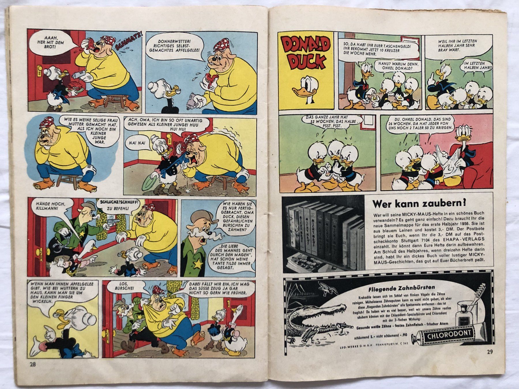 Fumetti: MICKY MAUS - Heft - Nr.4/1956 – Usato da Schaffhausen venduto da durruti 4
