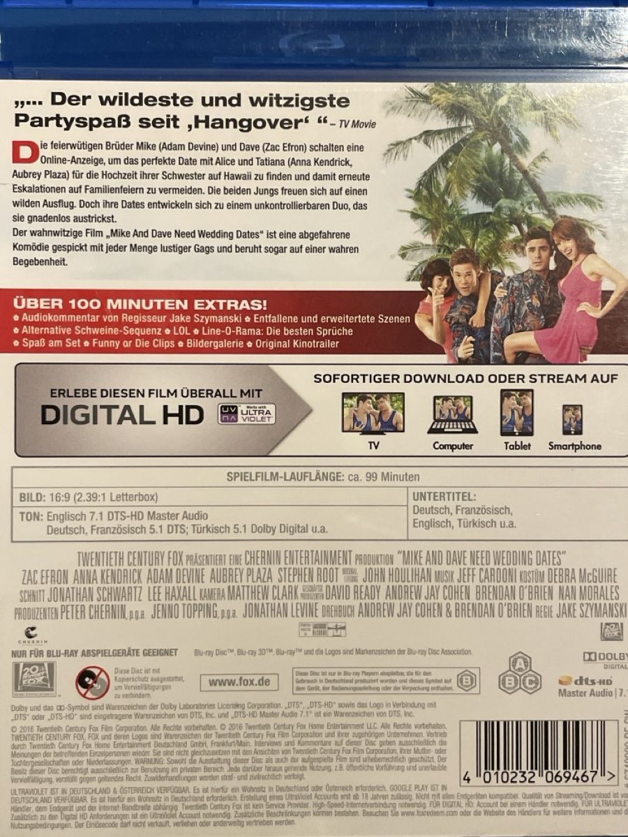 Tutti i DVDs: Mike & Dave Need Wedding Dates (2016) – Nuovo (secondo la descrizione) da Waldenburg venduto da Gonzo8 1
