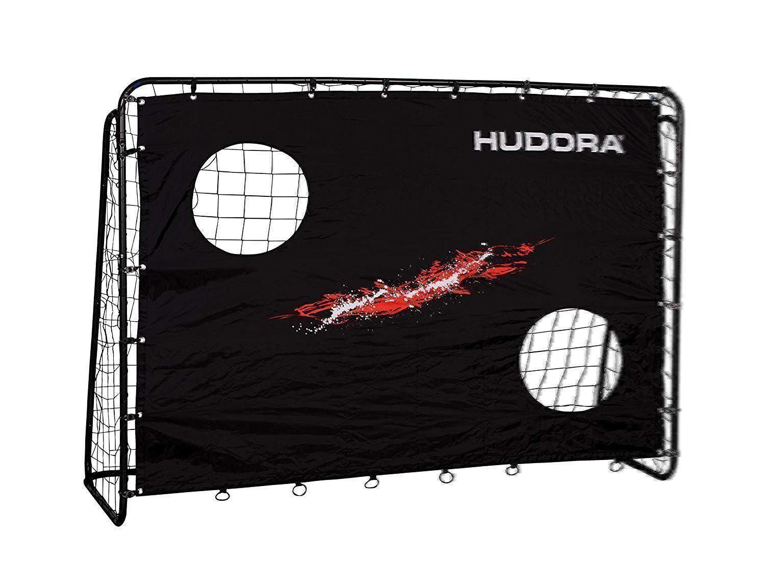 Porte da calcio e da hockey: Fussballtor Hudora mit Torwand 76923 – Nuovo e nell'imballaggio originale da Beckenried venduto da angel-mountain