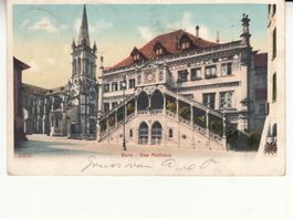 Bern Rathaus 1907 mit Stabstempel Bern
