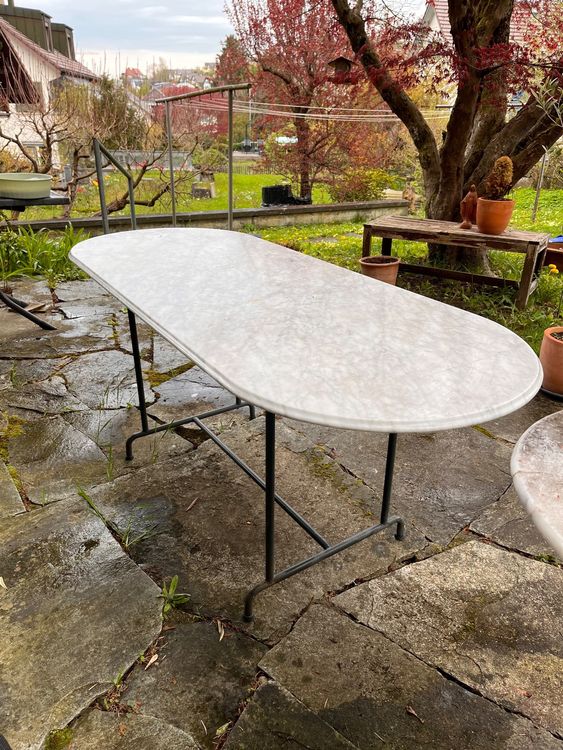 Gartentisch mit Marmorplatte Kaufen auf Ricardo