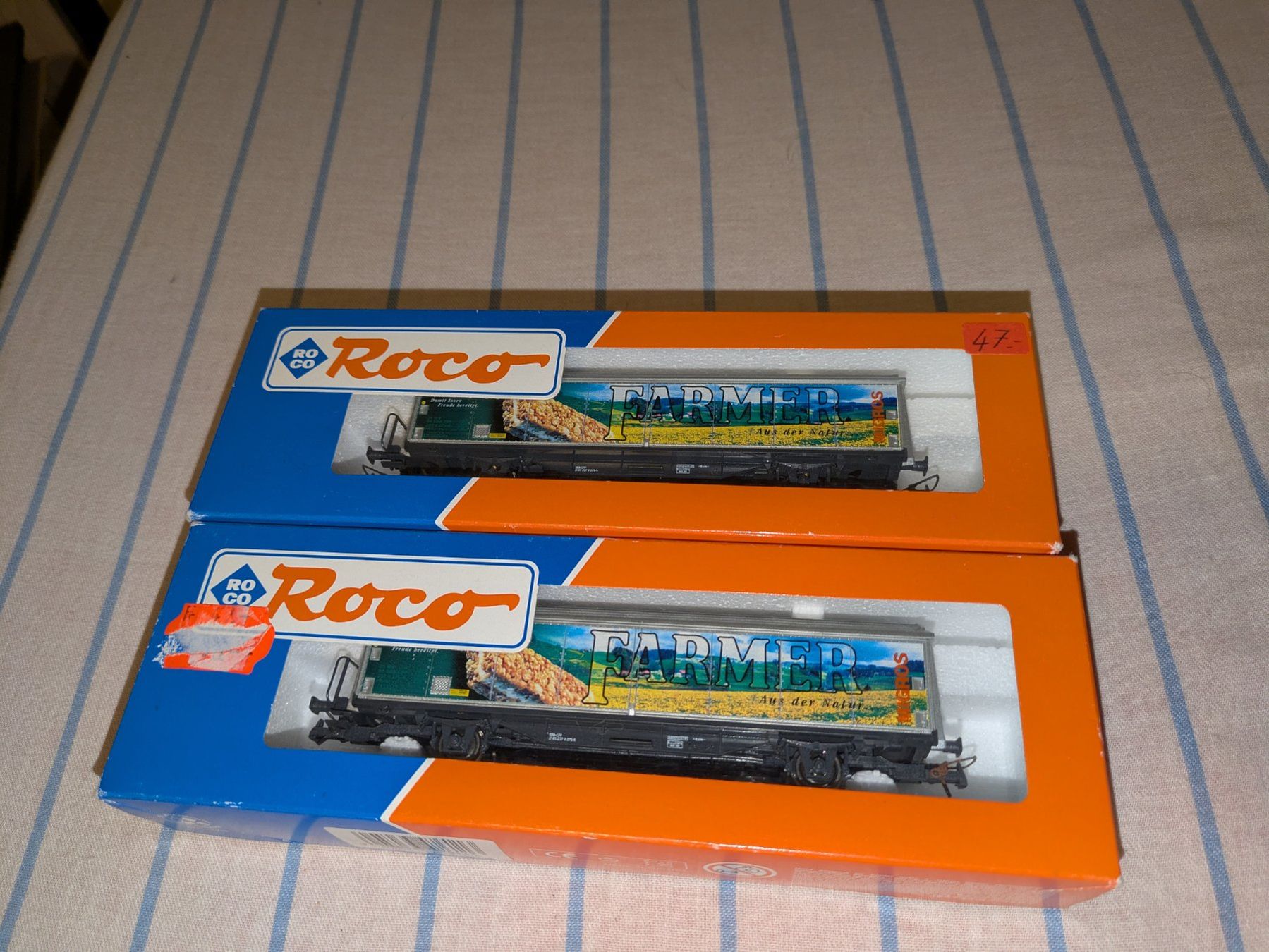 Roco Modelleisenbahnen: 2 wagons Roco HO Hbils Farmer – Gebraucht aus Perroy von juj619 1