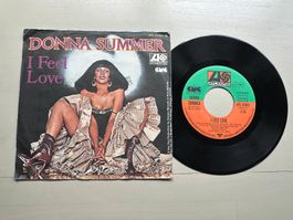 DONNA SUMMER tolle Single Kult Disco 80's I feel love Top
