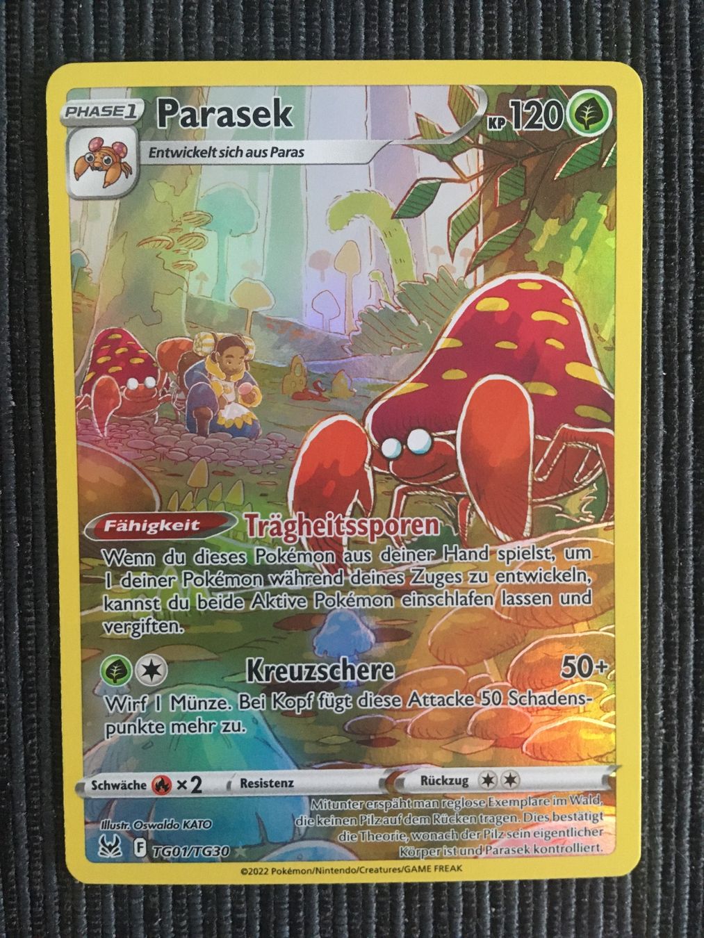 Pokémon Carte collezionabili: Pokemon Parasek TG01 Lost Origin Deutsch – Nuovo (secondo la descrizione) da Wabern venduto da Collectfun