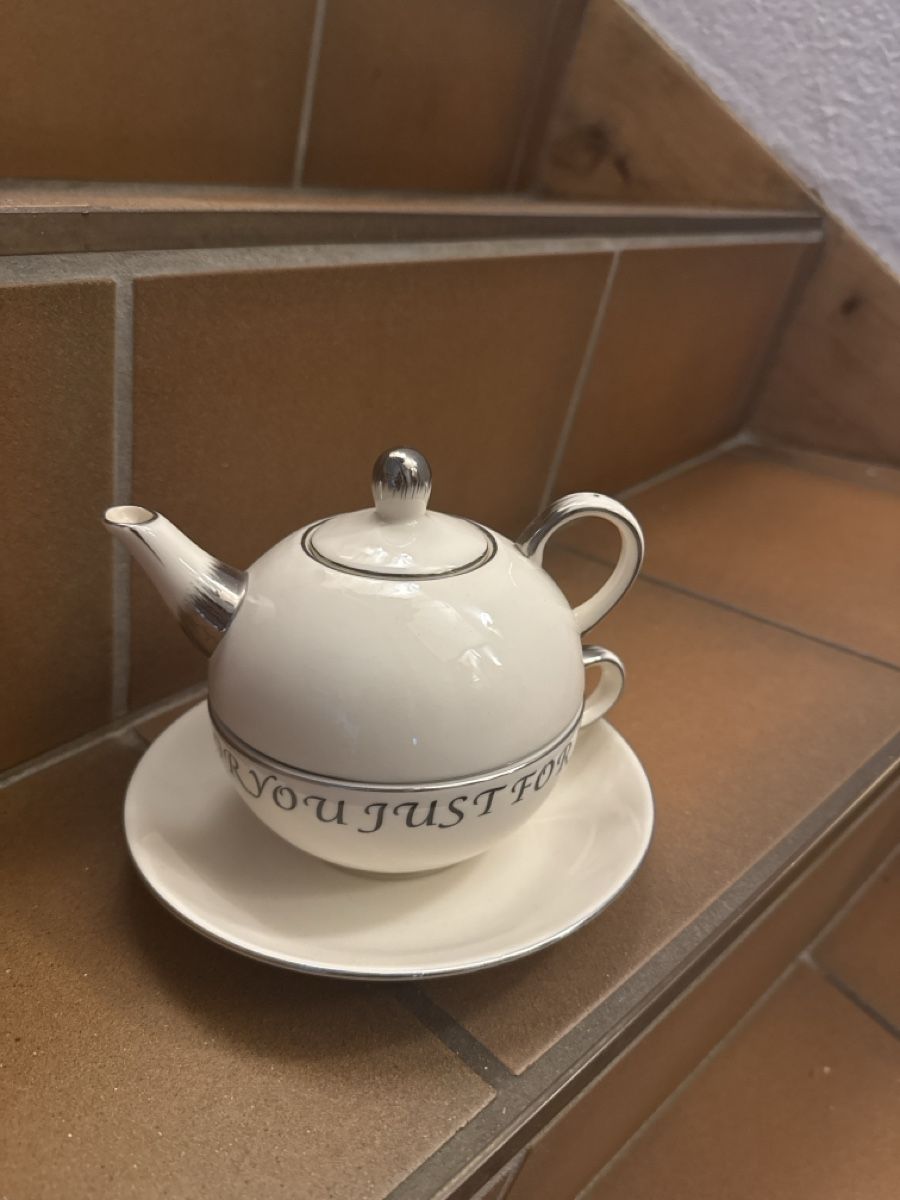 Teekannen: Teekanne mit Tasse – Gebraucht aus Schaffhausen von Ibag