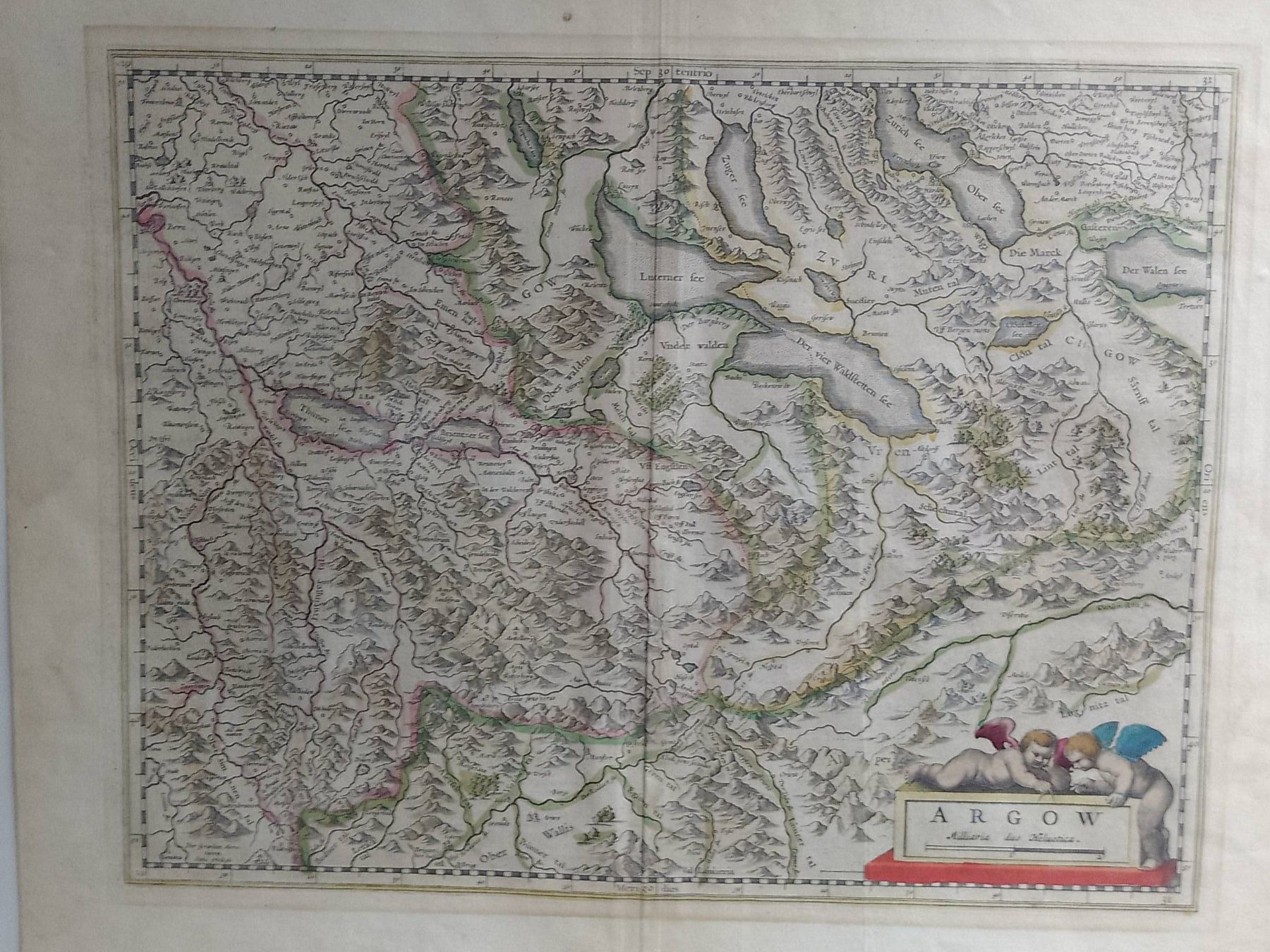 Landkarten & Atlanten: Schweiz - Argovia - "ARGOW" - 1634 ca. – Gebraucht aus Sorengo von 74in 1