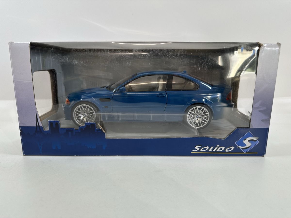 Solido Modellini d'auto: BMW M3 E46 1:18, blau, inkl. OVP, SOLIDO – Nuovo (secondo la descrizione) da Zofingen venduto da rf9_x2xt 9