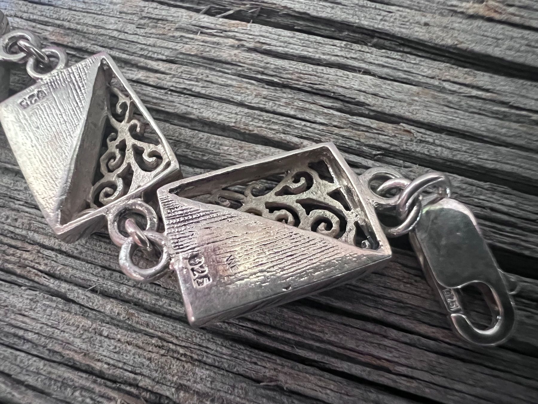 Bracciali & Braccialetti: Bracelet  Armkette 925 Silber Ornamente Perlmutter Artdeco – Usato da Bern venduto da Jiffy 5