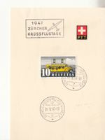 Sonderstempel A. 411 Zürcher Grossflugtage 1947