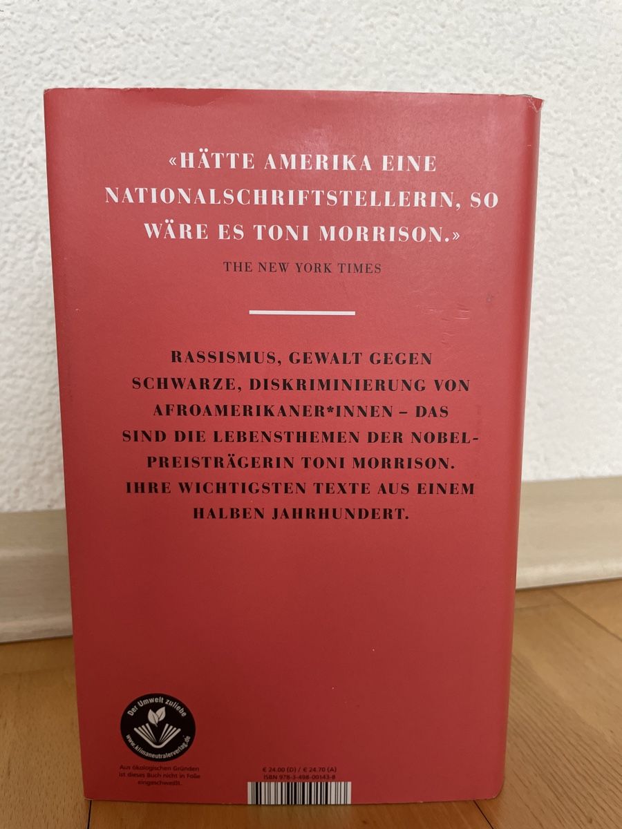Libri: Toni Morrison: Selbstachtung – Nuovo (secondo la descrizione) da Münchenstein venduto da jan_5fyc 1
