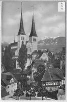 Alt-Luzern - Hofkirche mit Rigi