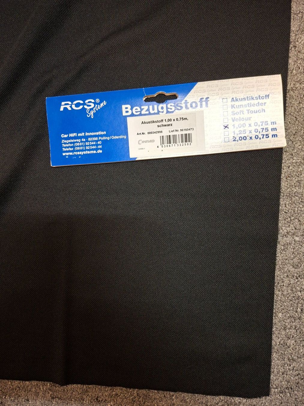 Lautsprecher: Lautsprecher Bezugsstoff – Neu und originalverpackt aus Niedergösgen von piccorx5 4