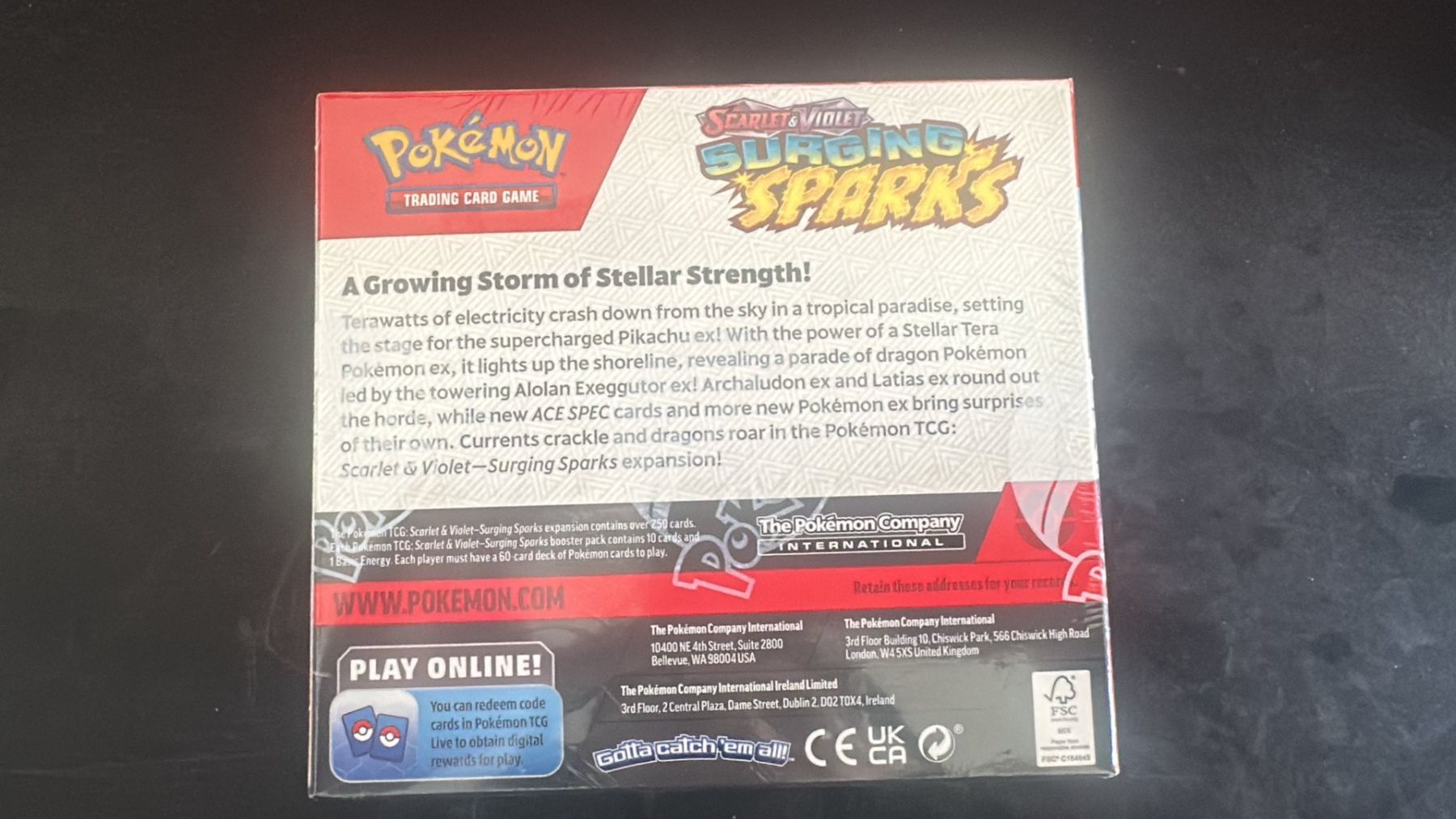 Pokémon Carte collezionabili: Pokemon: Surging Sparks Booster Display - EN - Sealed – Nuovo e nell'imballaggio originale da Dietikon venduto da Julspokestore 1