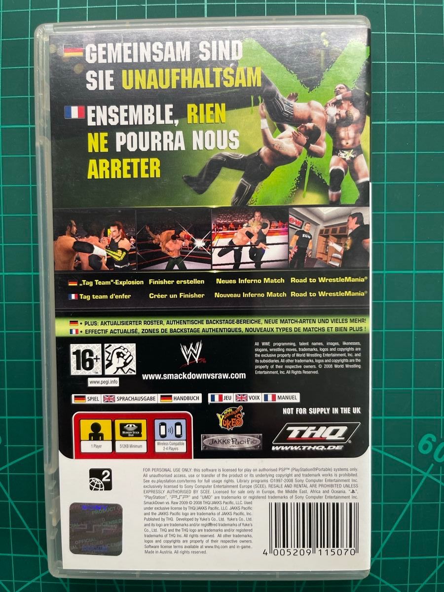 Sony Giochi: WWE SmackDown vs Raw 2009 PSP – Usato da Killwangen venduto da cherubim13 1