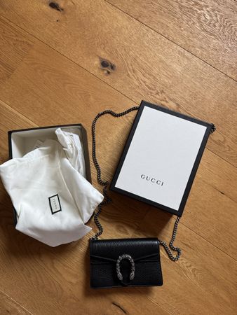 Gucci Dionysus Super Mini Bag Schwarz Top Zustand wie neu!