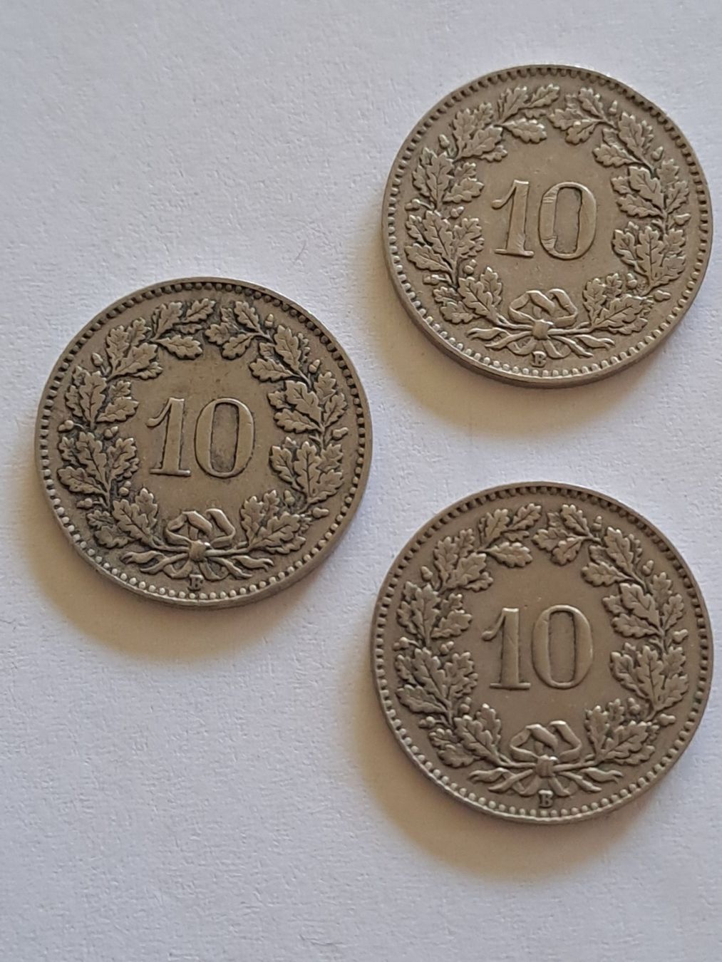 Alle Münzen: 10 Rappen 1926, 7 Stück – Gebraucht aus Bitsch von jajo79076 3