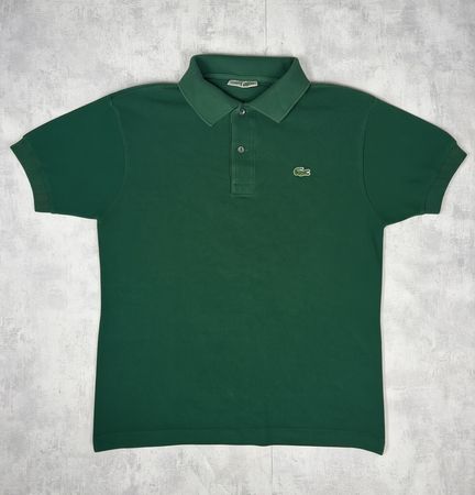 Polo Lacoste vert foncé vintage - M #38