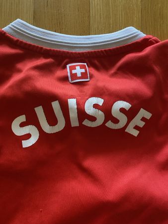 Schweiz Fussball Set Trikot und Hose rot weiss 