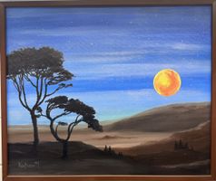Bild „Good evening“, 62 x 52cm, Oel auf Leinwand