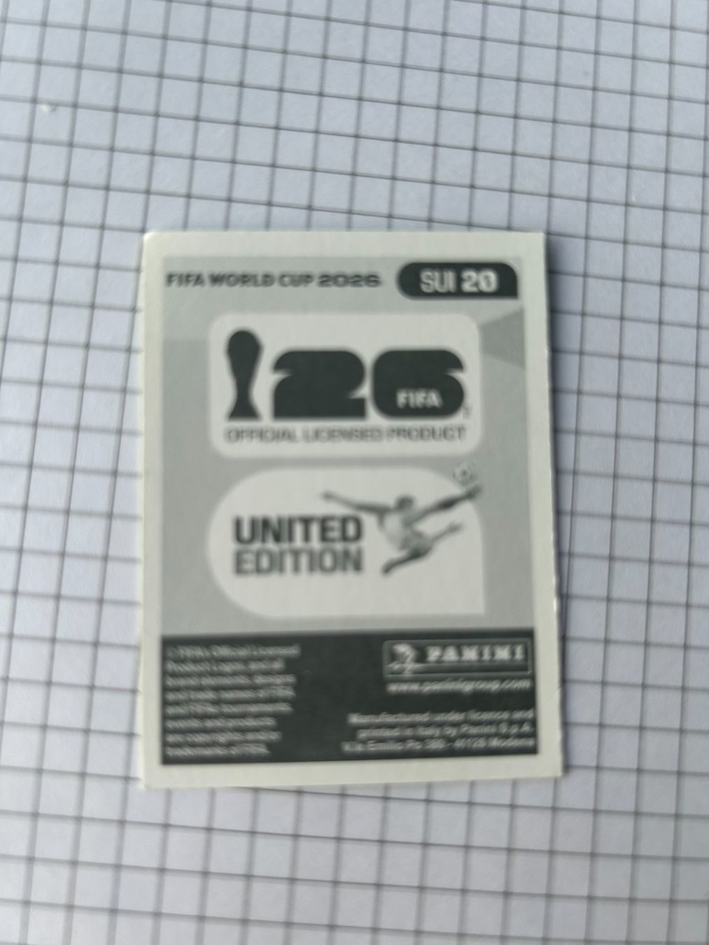 Panini Carte collezionabili: Panini FIFA World Cup 2026 - SUI 20 – Usato da Zumikon venduto da meter03 1