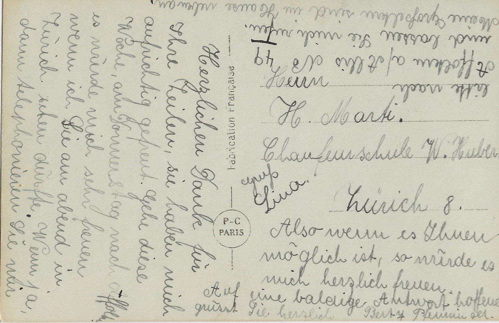 Cartoline postali: Paar, Dame,Herr, Rauchen, Cigarette,TOP – Usato da Frauenfeld venduto da Merk52 1