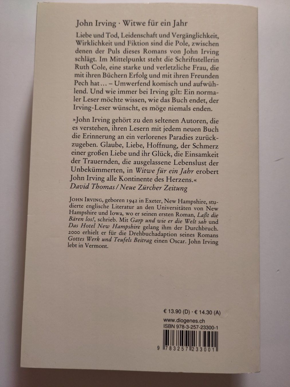 Libri: Witwe für ein Jahr - John Irving – Usato da Bülach venduto da Tiefschlaflos 1
