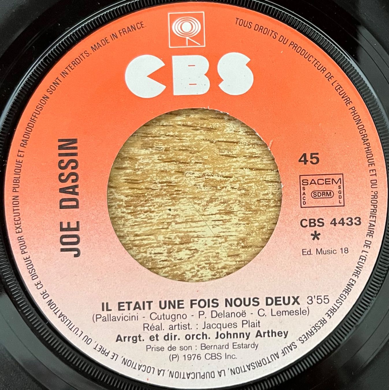 Dischi in vinile: JOE DASSIN - IL ÉTAIT UNE FOIS NOUS DEUX – Usato da Bussigny venduto da vinyl-pas-cher 2