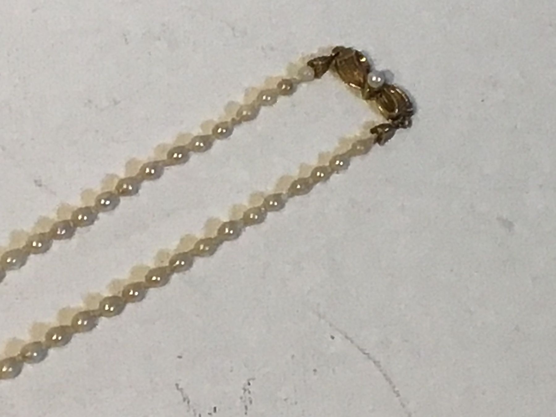 Catenine: Antike Perlenkette mit Goldverschluss – Usato da St. Gallen venduto da Goldlilly 3