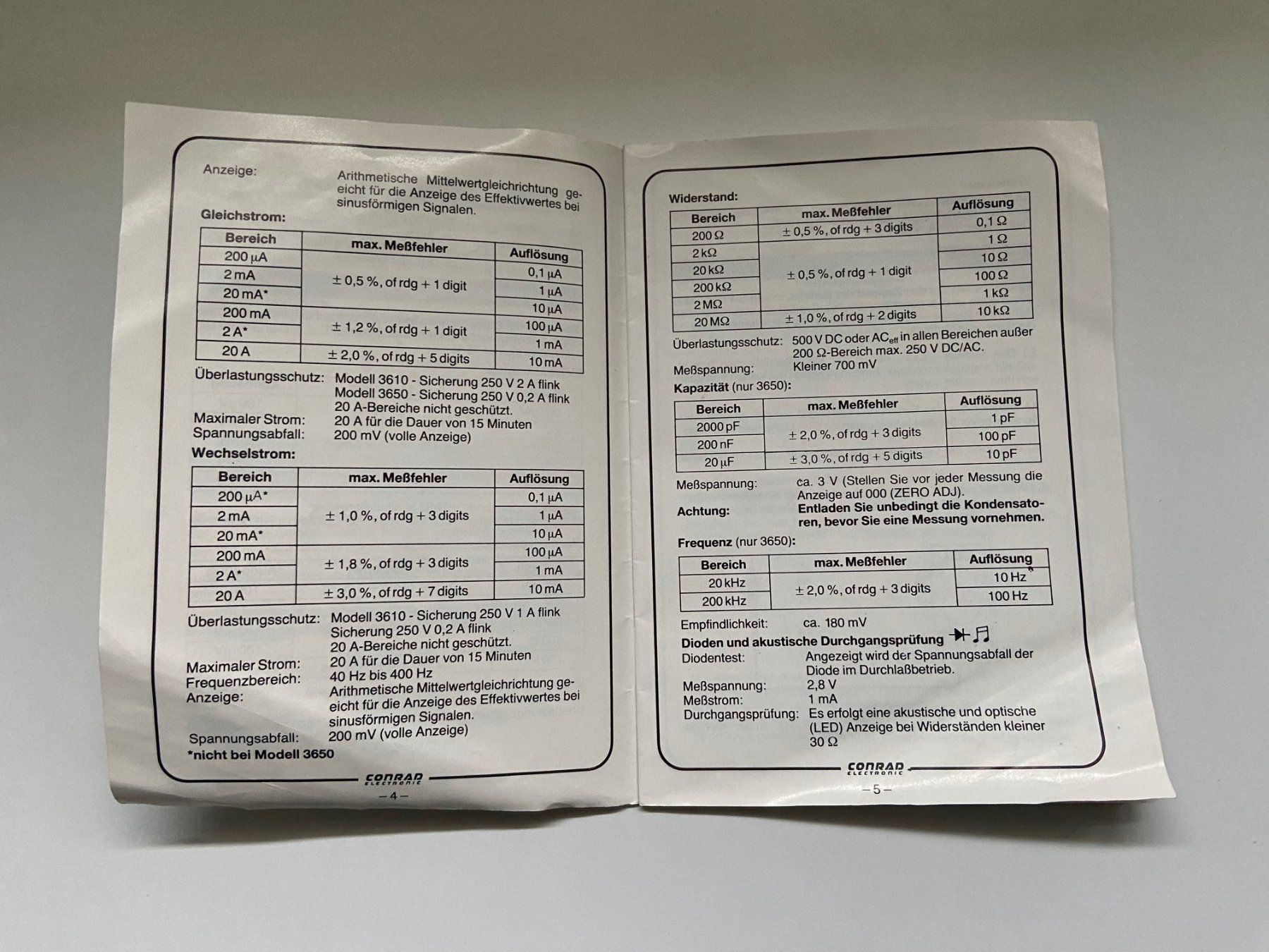 Messen: Multimeter Metex 3650 inkl. OVP – Gebraucht aus Langnau am Albis von  9
