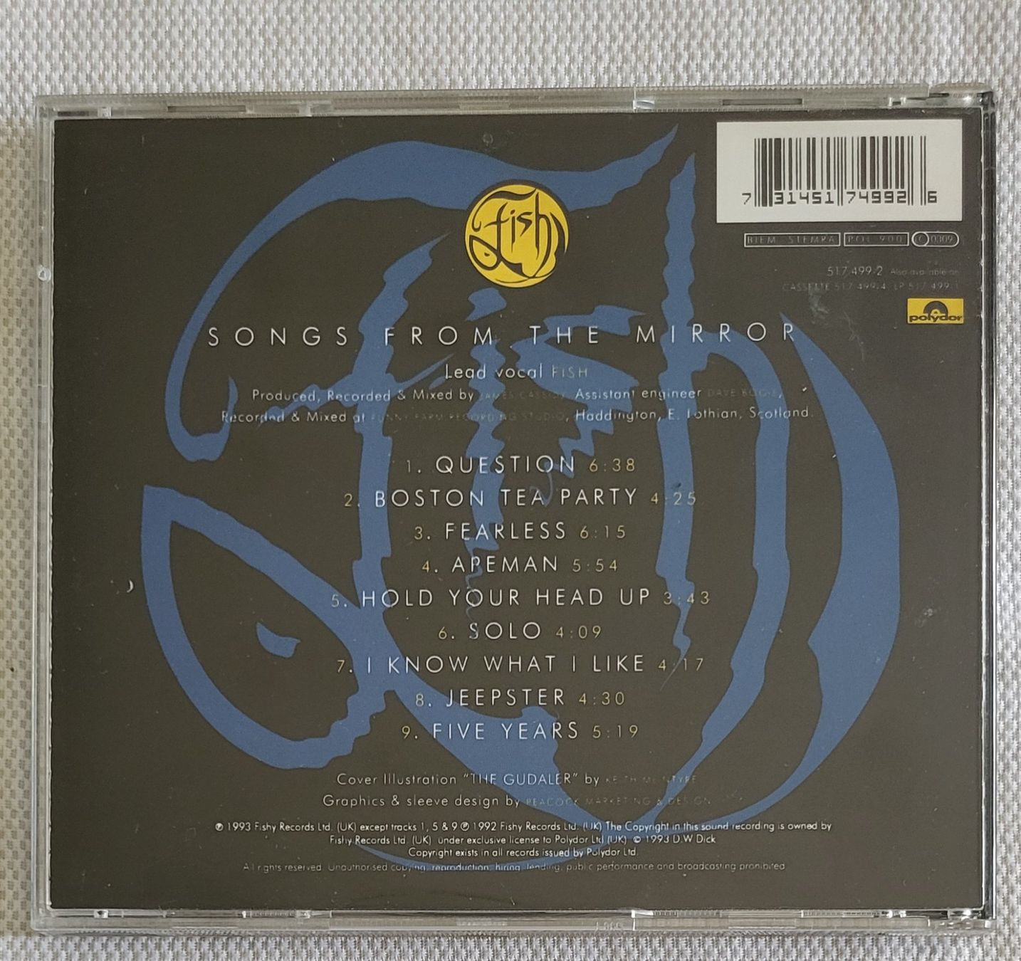 CD: Fish - Songs from the Mirror – Usato da Villars-sur-glane venduto da Epsilonhike 1
