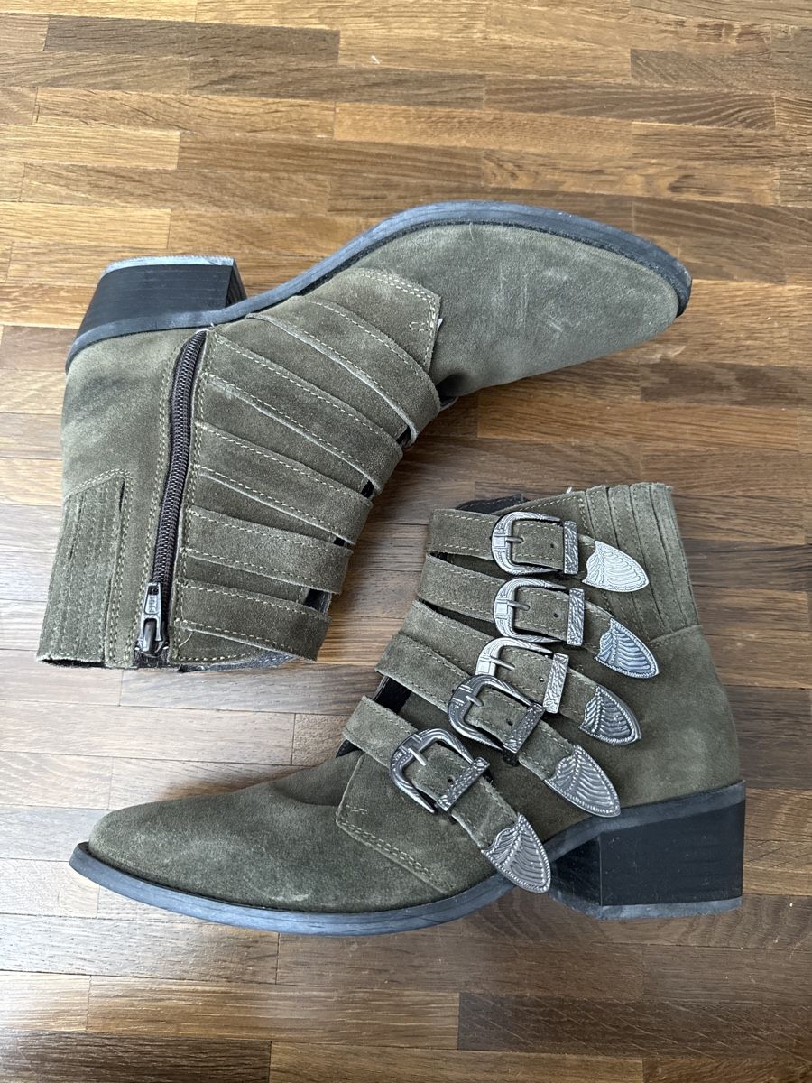 Damenschuhe: Leather biker Boots, Size 39 – Gebraucht aus Zürich von lar_8826