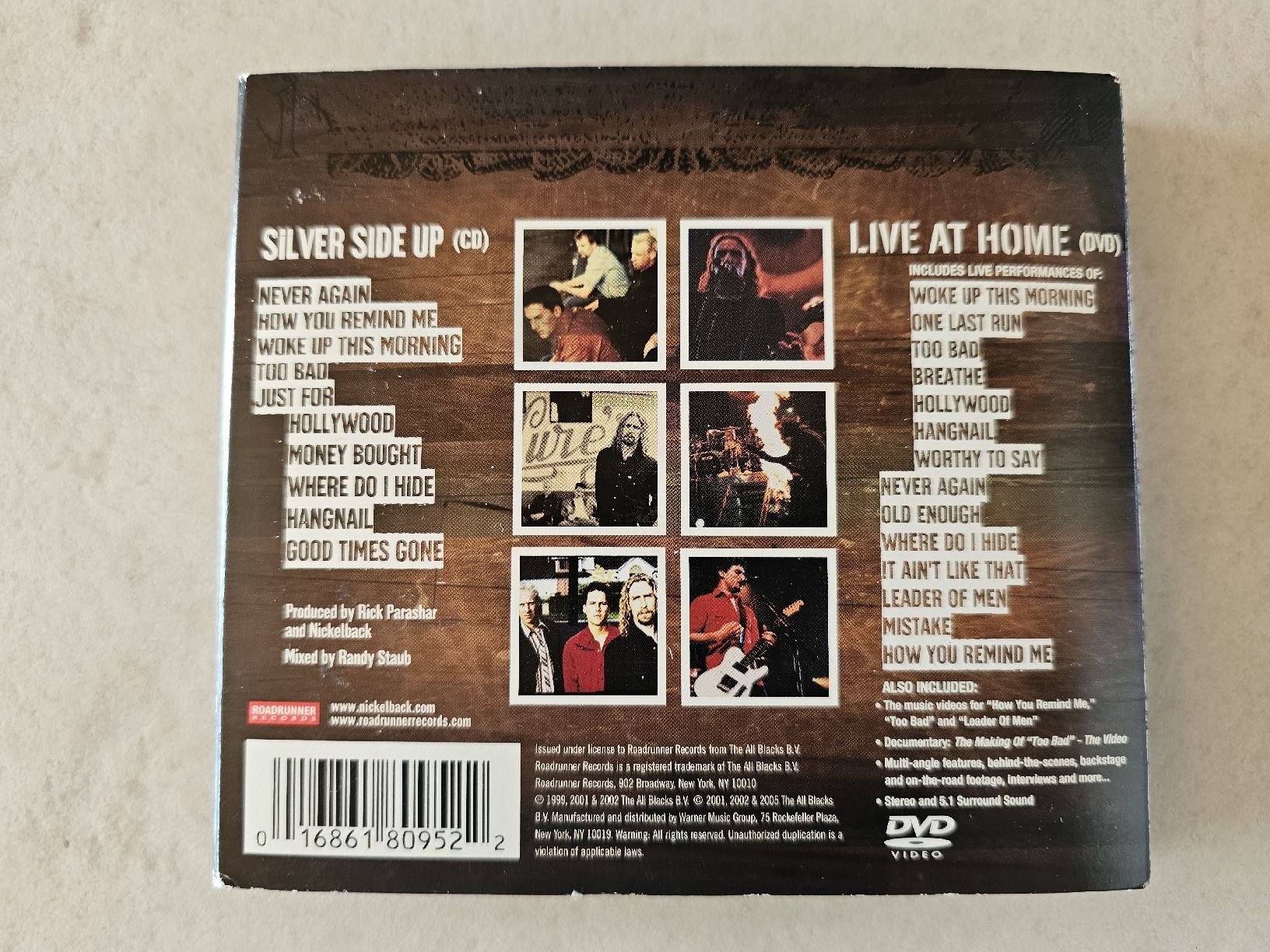 CDs: Nickelback  -  Silver Side Up  /  CD & LIVE DVD – Gebraucht aus Schneisingen von backstore24 1