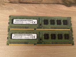 2×4 GB Micron DDR3 RAM PC3-12800U DDR3-1600 (8 GB Kit)